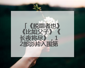 《脱缰者也》《比如父子》《长夜将尽》，12部影片入围第27届上影节主竞赛单元