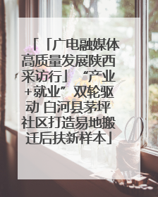 「广电融媒体高质量发展陕西采访行」“产业+就业”双轮驱动 白河县茅坪社区打造易地搬迁后扶新样本