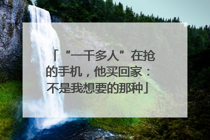 “一千多人”在抢的手机，他买回家：不是我想要的那种