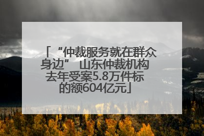 “仲裁服务就在群众身边” 山东仲裁机构去年受案5.8万件标的额604亿元