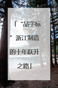 “品字标”浙江制造的十年跃升之路