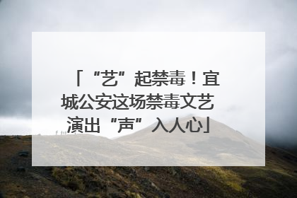 “艺”起禁毒！宜城公安这场禁毒文艺演出“声”入人心