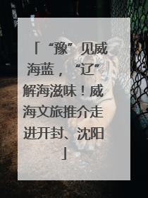 “豫”见威海蓝，“辽”解海滋味！威海文旅推介走进开封、沈阳
