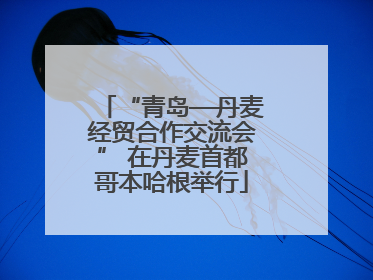 “青岛—丹麦经贸合作交流会” 在丹麦首都哥本哈根举行