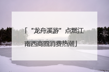 “龙舟溪游”点燃江南西商圈消费热潮
