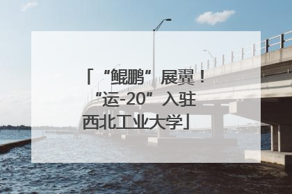 “鲲鹏”展翼！“运-20”入驻西北工业大学