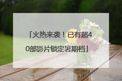 火热来袭！已有超40部影片锁定暑期档