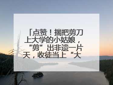 点赞！揣把剪刀上大学的小姑娘，“剪”出非遗一片天，收徒当上“大师傅”