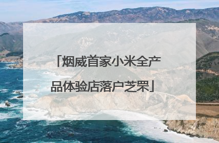 烟威首家小米全产品体验店落户芝罘
