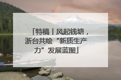 特稿丨风起钱塘，浙台共绘“新质生产力”发展蓝图