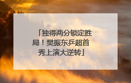 独得两分锁定胜局！樊振东乒超首秀上演大逆转