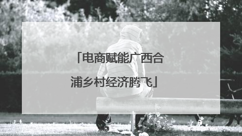 电商赋能广西合浦乡村经济腾飞