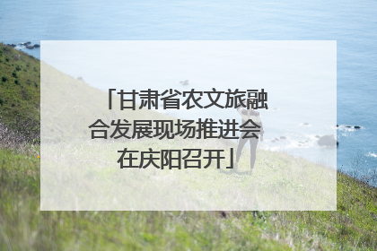 甘肃省农文旅融合发展现场推进会在庆阳召开
