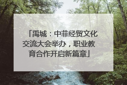 禹城：中菲经贸文化交流大会举办，职业教育合作开启新篇章