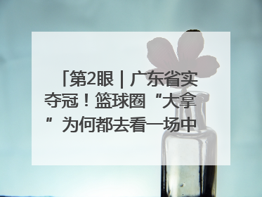 第2眼｜广东省实夺冠！篮球圈“大拿”为何都去看一场中学生比赛？