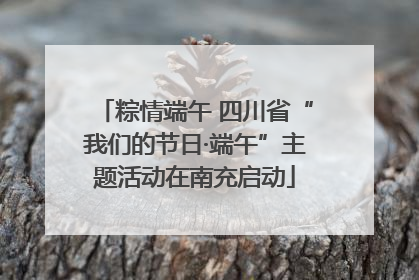 粽情端午 四川省“我们的节日·端午”主题活动在南充启动
