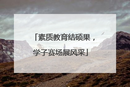 素质教育结硕果，学子赛场展风采