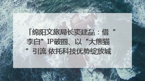 绵阳文旅局长窦建磊：借“李白”IP破圈、以“大熊猫”引流 依托科技优势绽放城市文旅魅力｜文旅局长说