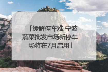 缓解停车难 宁波蔬菜批发市场新停车场将在7月启用
