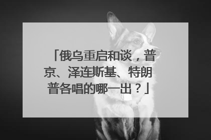 俄乌重启和谈，普京、泽连斯基、特朗普各唱的哪一出？