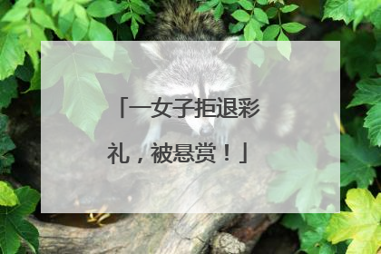 一女子拒退彩礼，被悬赏！