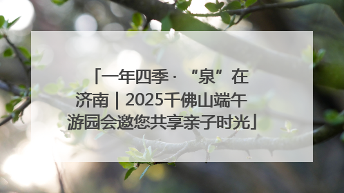 一年四季 · “泉”在济南｜2025千佛山端午游园会邀您共享亲子时光