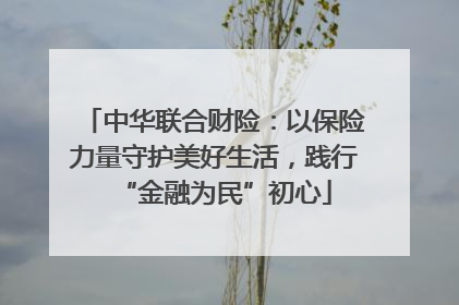 中华联合财险：以保险力量守护美好生活，践行“金融为民”初心