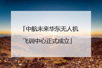 中航未来华东无人机飞训中心正式成立