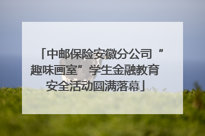 中邮保险安徽分公司“趣味画室”学生金融教育安全活动圆满落幕