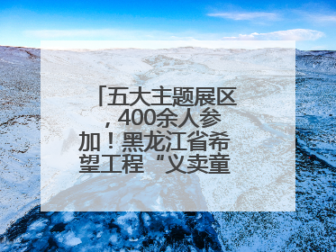 五大主题展区，400余人参加！黑龙江省希望工程“义卖童园”活动举行