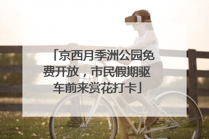 京西月季洲公园免费开放，市民假期驱车前来赏花打卡