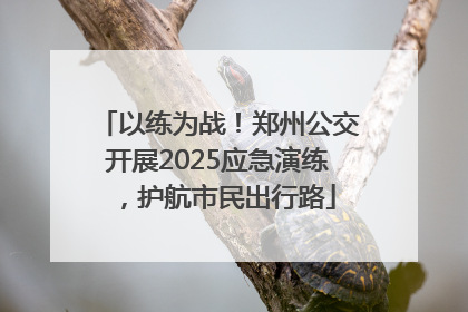 以练为战！郑州公交开展2025应急演练，护航市民出行路