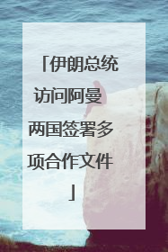 伊朗总统访问阿曼 两国签署多项合作文件