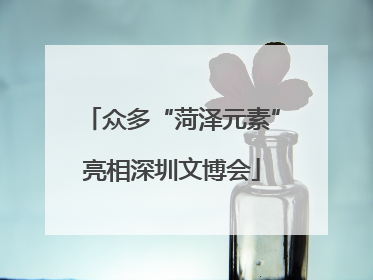 众多“菏泽元素”亮相深圳文博会