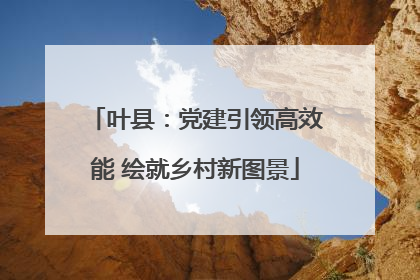 叶县：党建引领高效能 绘就乡村新图景