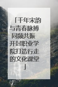 千年宋韵与青春脉搏同频共振 开封职业学院打造行走的文化课堂