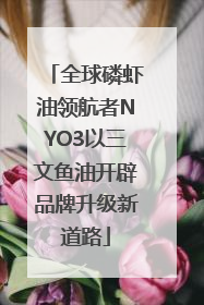 全球磷虾油领航者NYO3以三文鱼油开辟品牌升级新道路
