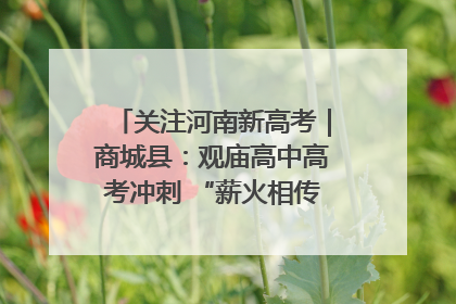 关注河南新高考｜商城县：观庙高中高考冲刺 “薪火相传”助力备考