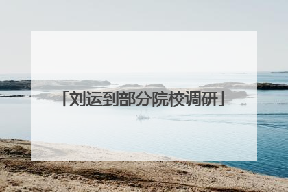 刘运到部分院校调研
