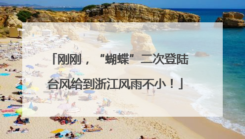刚刚，“蝴蝶”二次登陆 台风给到浙江风雨不小！