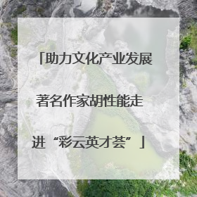 助力文化产业发展 著名作家胡性能走进“彩云英才荟”
