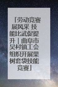 劳动竞赛展风采 技能比武促提升｜曲阜市吴村镇工会组织开展果树套袋技能竞赛