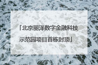 北京丽泽数字金融科技示范园项目首栋封顶