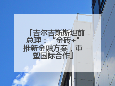 吉尔吉斯斯坦前总理：“金砖+”推新金融方案，重塑国际合作