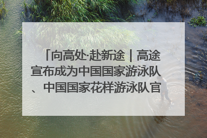 向高处·赴新途｜高途宣布成为中国国家游泳队、中国国家花样游泳队官方学习合作伙伴