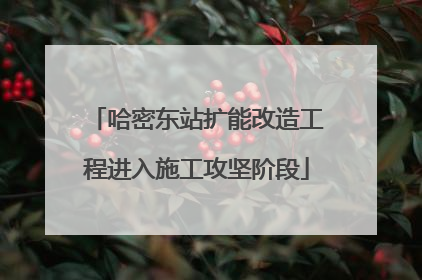 哈密东站扩能改造工程进入施工攻坚阶段