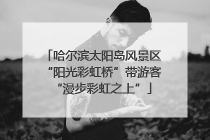 哈尔滨太阳岛风景区“阳光彩虹桥”带游客“漫步彩虹之上”
