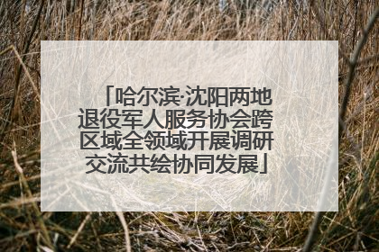 哈尔滨·沈阳两地退役军人服务协会跨区域全领域开展调研交流共绘协同发展