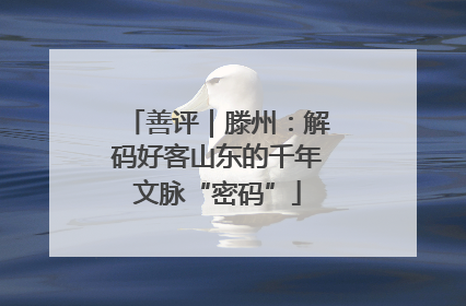 善评｜滕州：解码好客山东的千年文脉“密码”