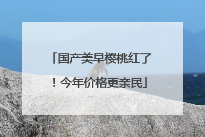 国产美早樱桃红了！今年价格更亲民